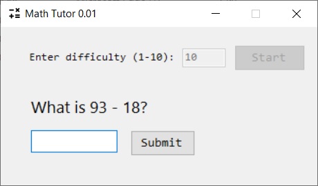 Math Tutor Screenshot